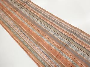 更紗模様織出し全通袋帯